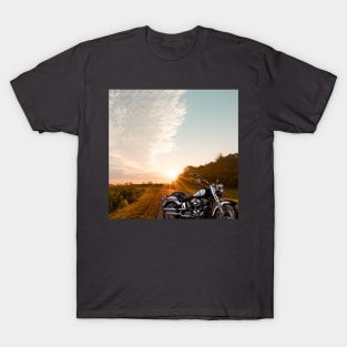 The motorcycle and the road T-Shirt